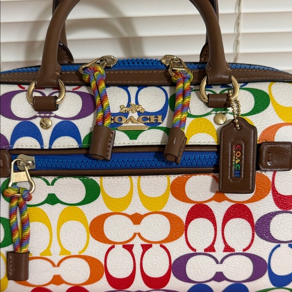 Coach Rowan Signature Canvas Satchel - Picture 2 of 15